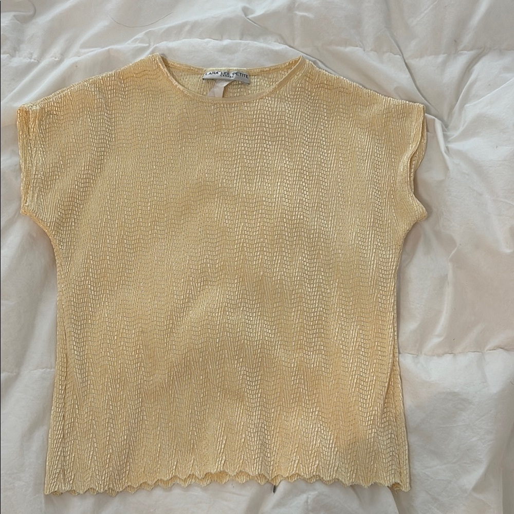 Yellow Textured Tee